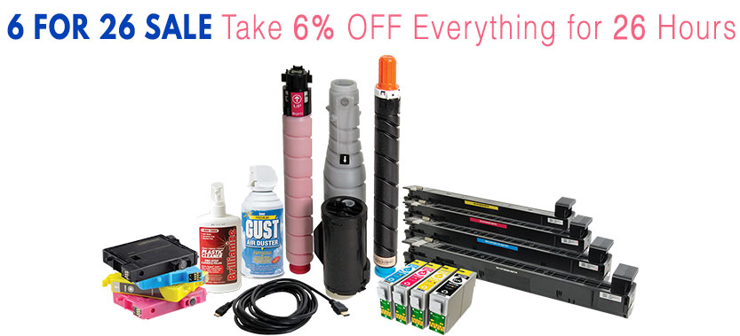 Save 6% on Toner and Printing Supplies with Precision Roller’s 6 for 26 Sale Promo