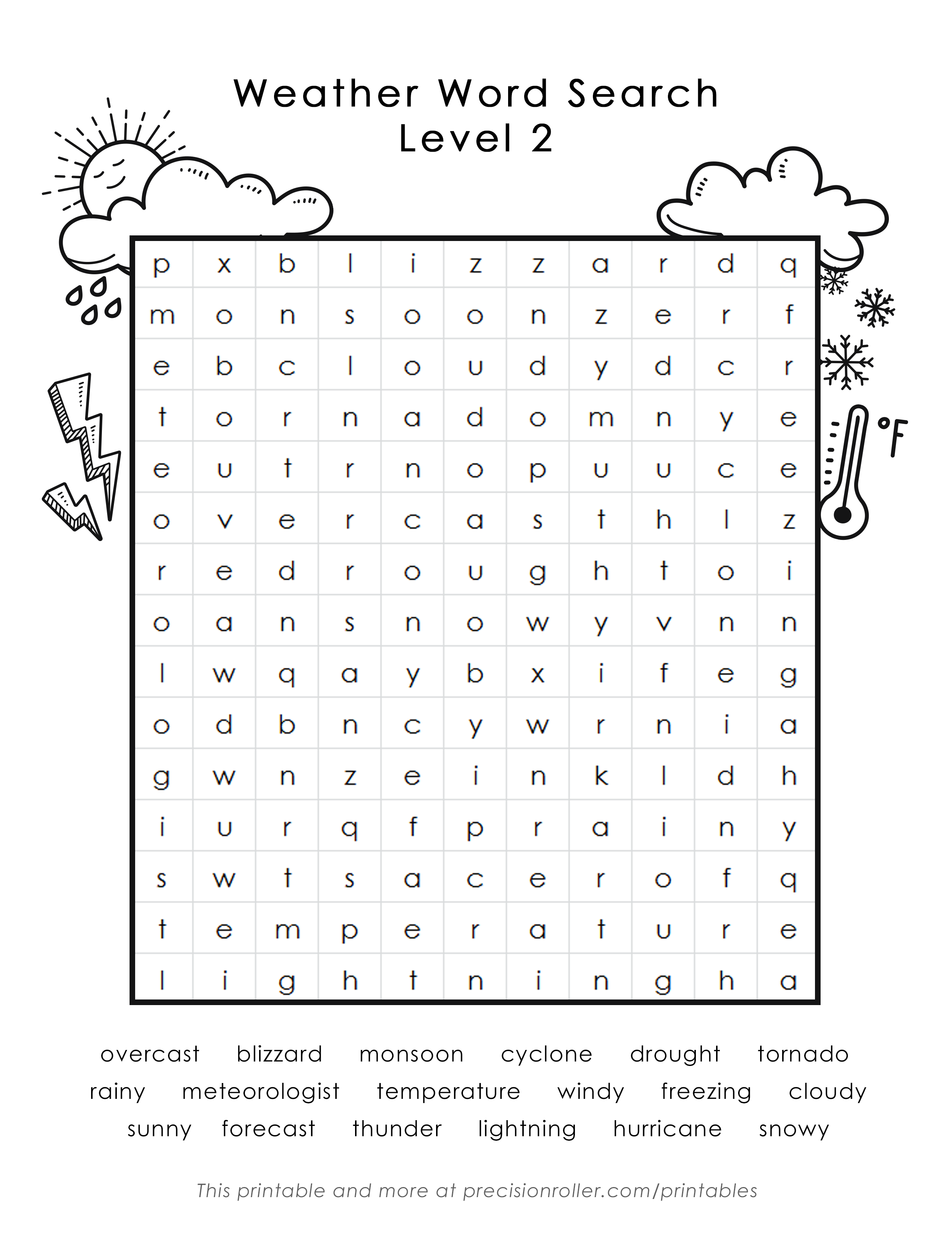 On A Rainy Day We Can Word Search Wordmint Rain Word Search Wordmint 